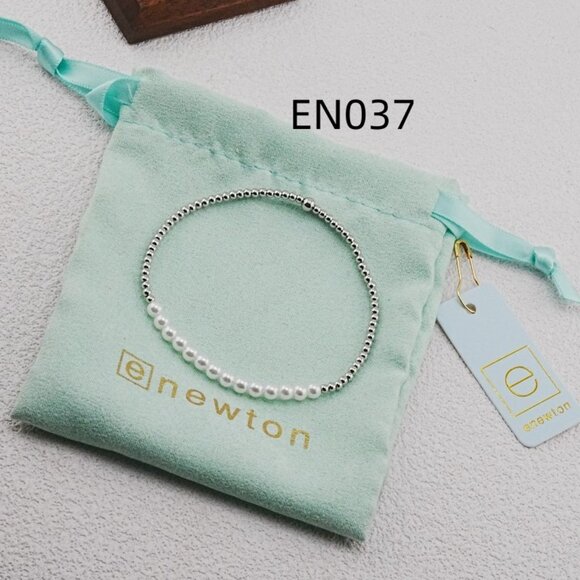 Enewton Platinum Bead & Pearl Single Bracelet
